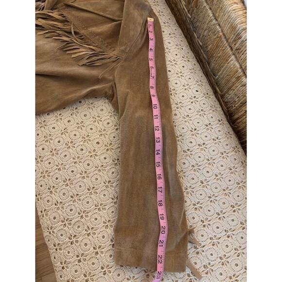 Vintage Fringe Ralph Lauren Leather Jacket Size Small - Picture 6 of 6